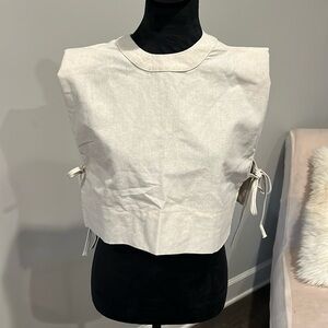 Commense Cream Crop Top